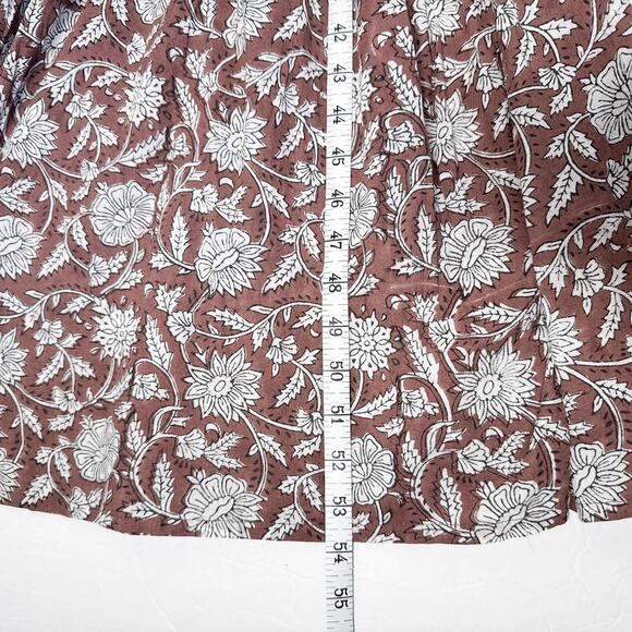 DOI Sahana Gown Maxi Dress Brown Floral Print - Picture 13 of 13